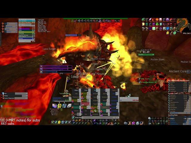 Molten Core Speedrun #1 Horde 16:16 ＜Progress＞- Classic Fresh - Resto Shaman POV