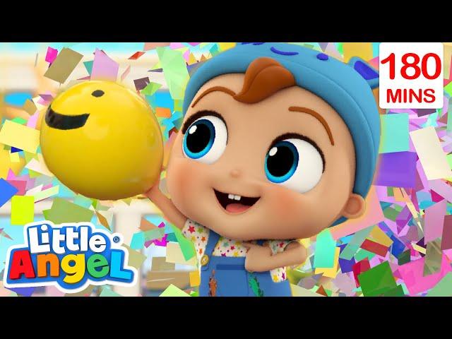 Baby John Funny Balloons Party Bingo and Baby John | Little Angel Nursery Rhymes and Kids Songs