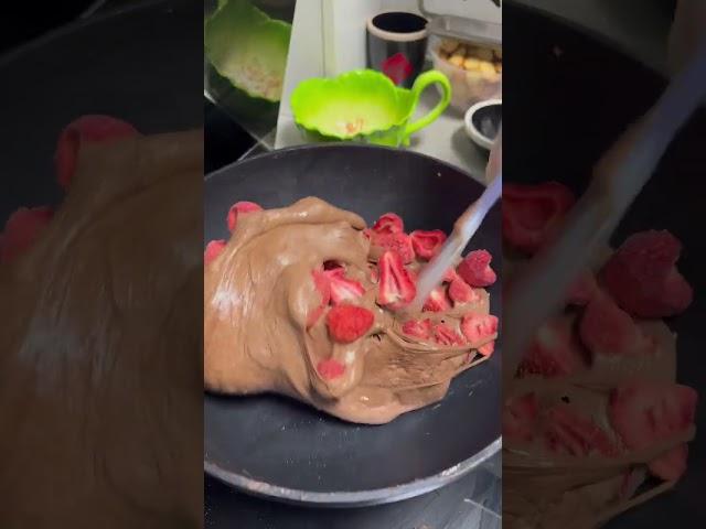 Homemade Nougat Candy with marshmallows and strawberry || Easy nougat recipe #shorts #shortvideo