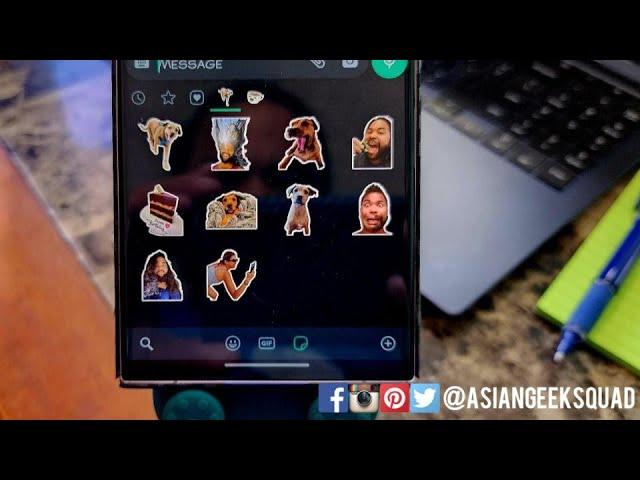 Super Easy WhatsApp Stickers with the Galaxy S23 Ultra | Galaxy S24 Ultra!