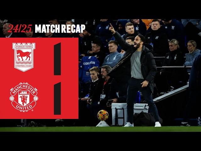 Ruben Amorim's First Game In Charge | Ipswich 1-1 Man Utd