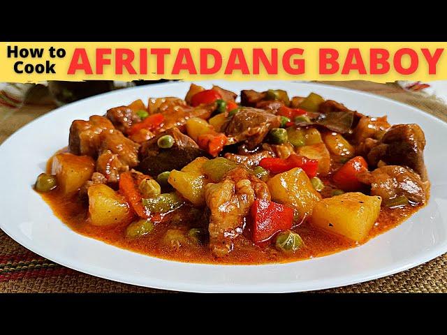 PORK AFRITADA | Afritadang Baboy RECIPE | How To Cook Pork Afritada