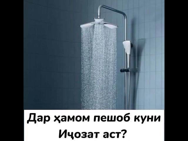 Дар ҳамом (душ) пешоб кардан, ҷоиз аст ё не? #Домулло_Абдулқодир!!!