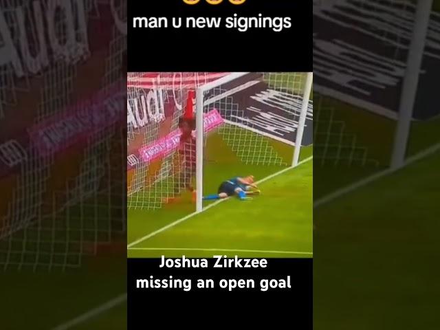 Joshua Zirkzee missing an open goal . The reason Bayern sold him to bologna #zirkzee #joshuazirkzee