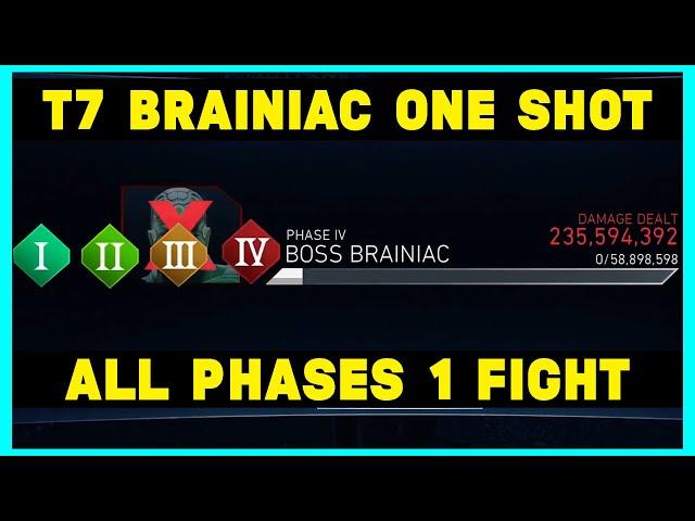 T7 Brainiac Gets One Shot! All Phases One Fight! Injustice 2 Mobile League Raids