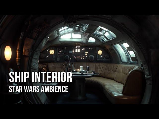 Light Freighter Interior | Star Wars Ambience | Ship Sounds, Sleep Aid, Relaxing White Noise