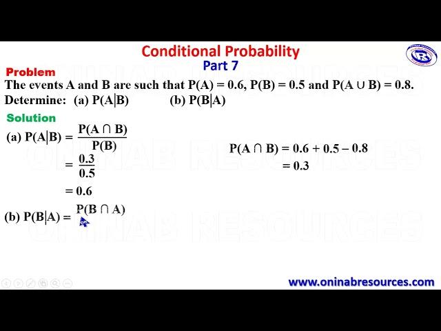 Conditional Probability: Part 7