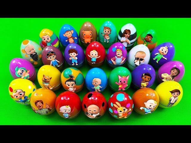 Rainbow SLIME: Looking Pinkfong Dinosaur Eggs with CLAY Coloring! Satisfying ASMR Videos