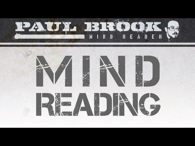 Paul Brook Mind Reader - Playing With Minds - HD