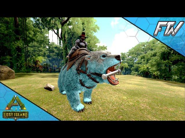 I Tamed A Max Level Dire Bear!!!  - ARK Lost Island [DLC E12]