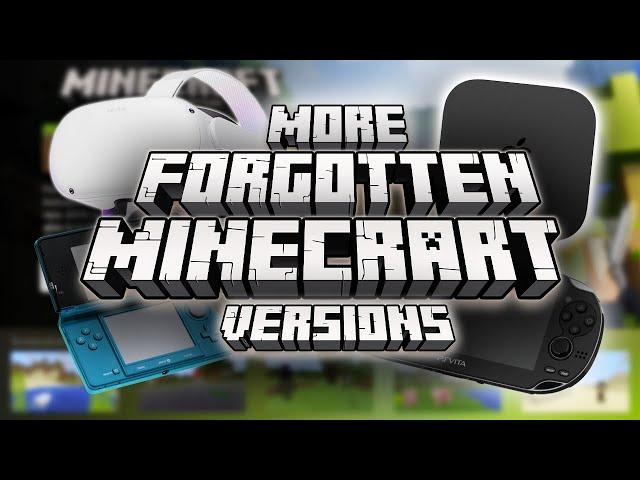 More Forgotten Minecraft Versions