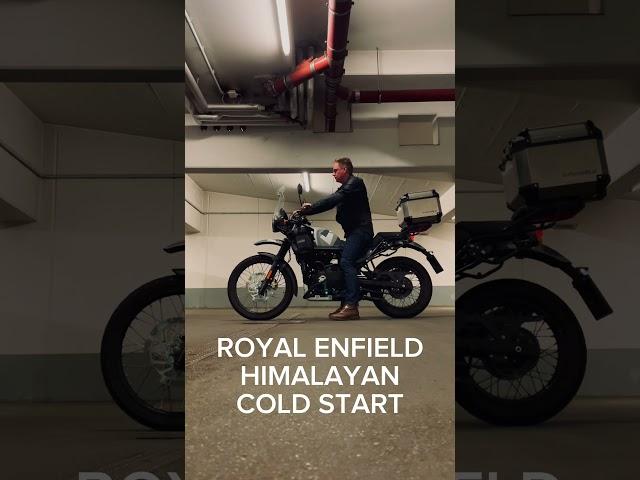 Royal Enfield Himalayan 411 – Cold start after winterbreak #royalenfield  #royalenfieldhimalayan