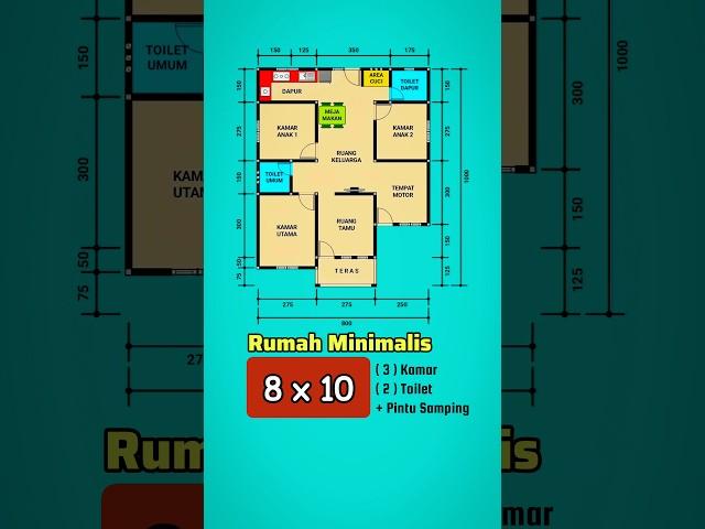 Rumah 8x10 Meter