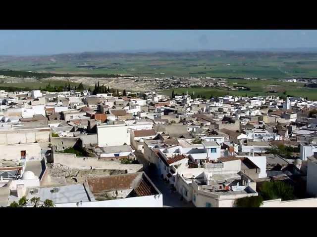 Overview of Le Kef, Tunisia from a fortress roof