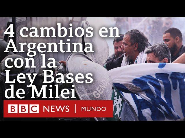 4 cambios en Argentina que trae la Ley Bases, la primera que Milei logra aprobar en el Senado