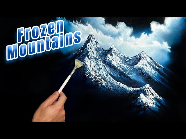 Frozen Mountains: In-depth Wet on Wet Oil Painting Tutorial for Beginners