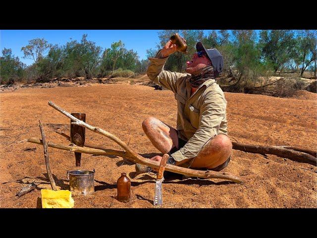 Desafío de Supervivencia con SOLO 3 ARTÍCULOS–NECESITO AGUA en la Remota Australia yal CALOR EXTREMO