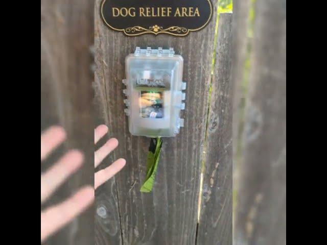 Outdoor Dog Poop Bag Dispenser for your yard