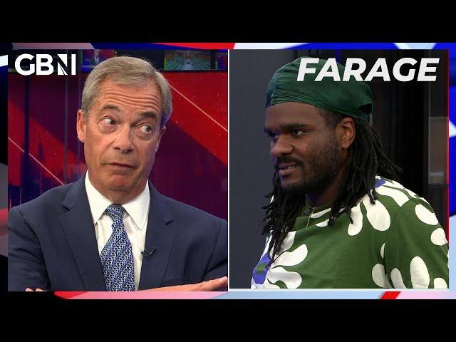 'Royal Navy DIDN'T get rid of slavery!' | Nigel Farage clashes with activist in fiery debate