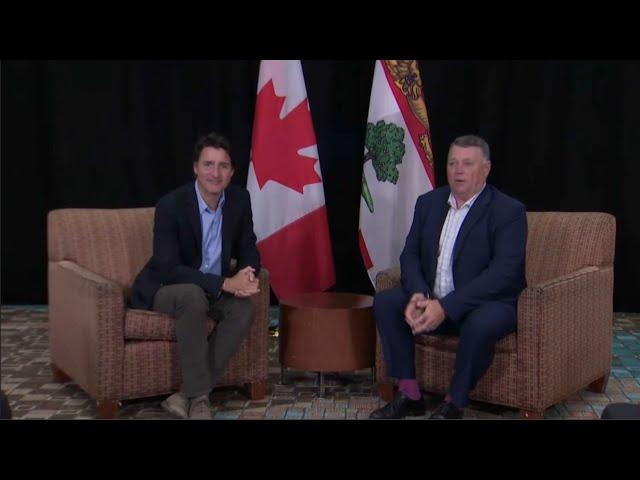 PM Justin Trudeau meets with P.E.I. Premier Dennis King in Charlottetown – August 21, 2023