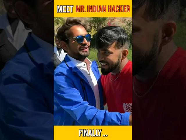 TECHNO GAMERZ MEETS MR. INDIAN HACKER  #short #shorts