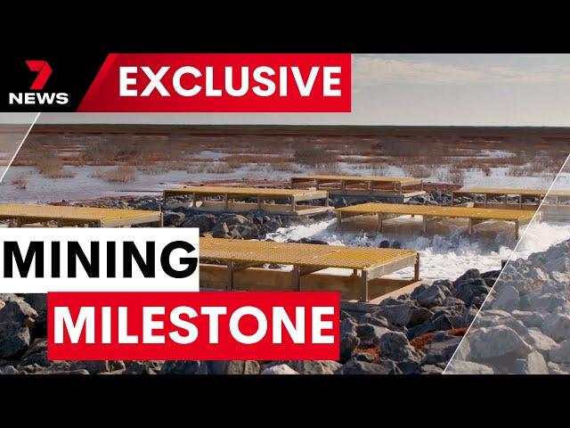 Australia's mega salt mine - Opening the floodgates to the world | 7NEWS