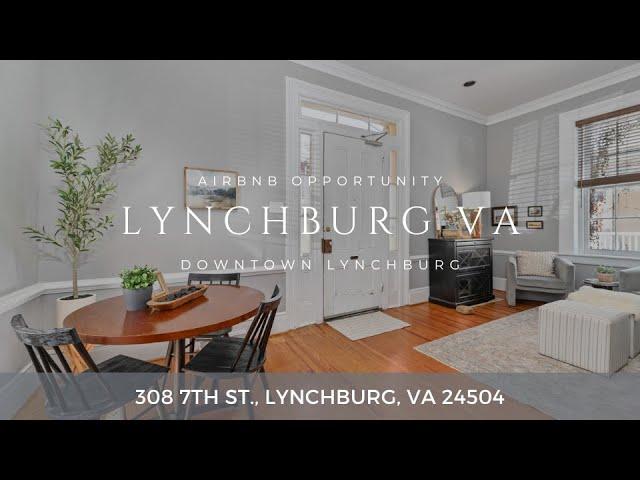 Move To Downtown Lynchburg VA into this Riverfront District Private Residence Walk to the Riverfront