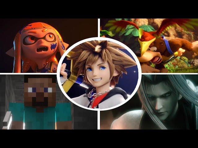 Super Smash Bros Ultimate - All Newcomers Trailers ( including Sora)