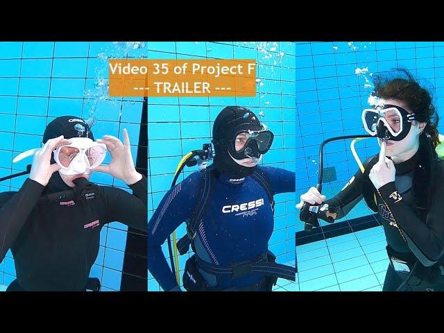 "Learning Scuba 2" - Trailer – Frogwomen Korra, Demi, Kara [Video 35 of Project F]