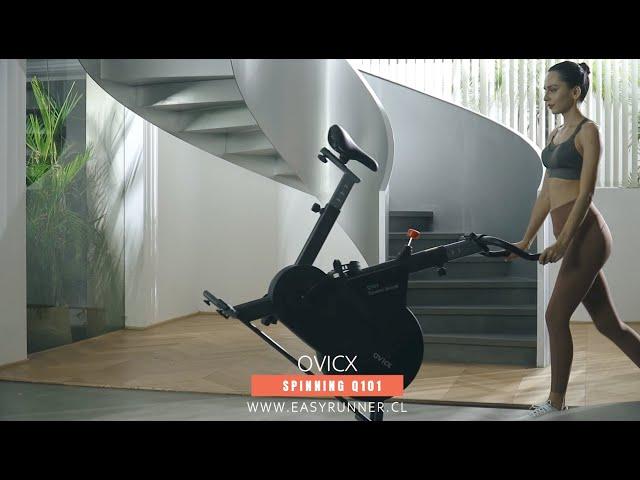 Bicicleta Spinning Ovicx Q101 - Inteligente Bluetooth en Easyrunner.cl Modelo 2023 - Chile