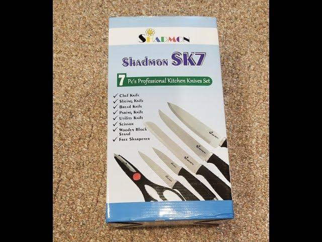 (EPISOE 1,574) Amazon Prime Unboxing: SHADMON PREMIUM KITCHEN KNIFE BLOCK SET  @amazon