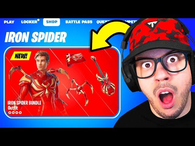 Unlocking *IRON SPIDER* EARLY in FORTNITE then @LEGO Fortnite! #ad