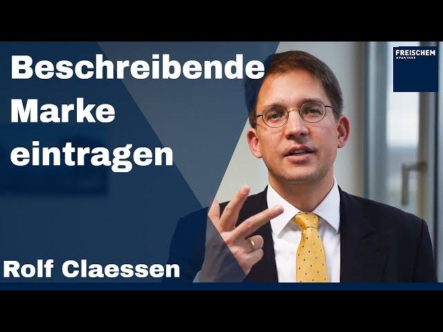  Beschreibende Marken eingetragen bekommen? Ich erkläre die Tricks! #rolfclaessen