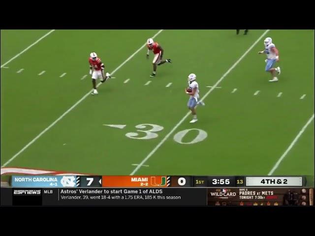 UNC GOES FOR IT ON 4TH DOWN AND THIS HAPPENED...