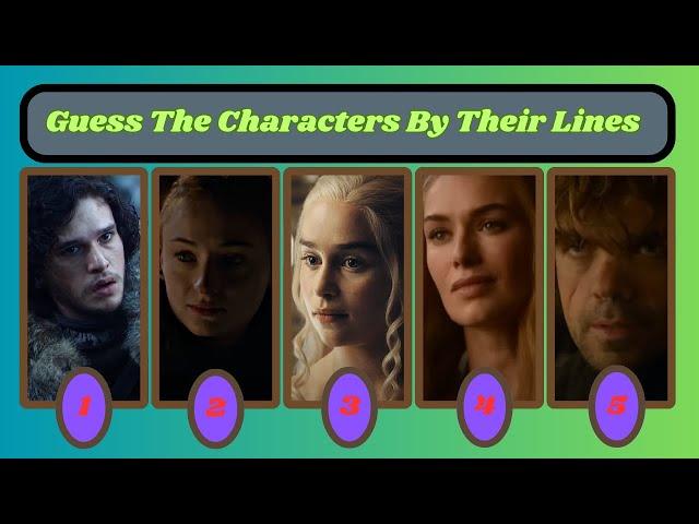 Guess the Game of Thrones Character by Their Famous Quotes | Iconic Lines Quiz!