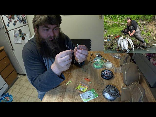 My favorite kenai river flossing set ups easy for beginners Alaska red sockeye salmon fly set up