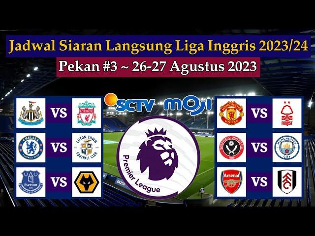 Jadwal Liga Inggris Live SCTV - Newcastle United vs Liverpool - EPL 2023/2024 Pekan ke 3