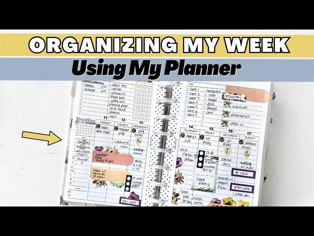 Organizing My Week In My Planner