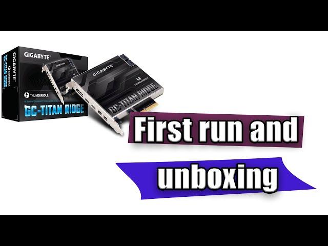 Classic Mac Pro Thunderbolt upgrade - unboxing the Titan Ridge card