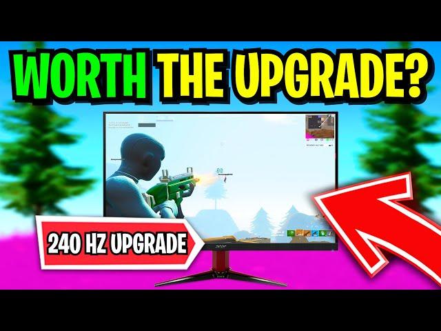 Switching From 144hz To 240hz Fortnite! (Is 240Hz Worth it for Gaming?)