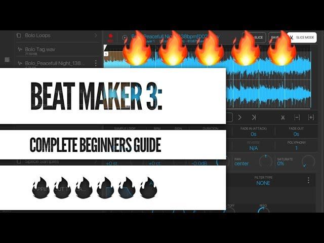 Beat Maker 3 Beginners Guide: Making a beat from Start to Finish