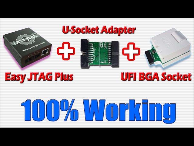 How to use Ufi BGA Socket in Easy JTAG Plus Box | Easy Jtag Plus work with Ufi Bga Emmc Adapter