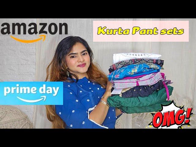 Amazon PRIME DAY is live | Amazon Kurta Pant sets | Kurti haul | Light festive wear |