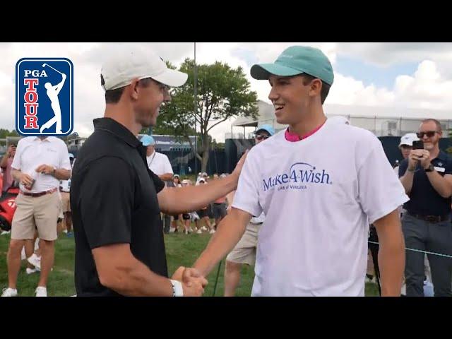 Rory McIlroy helps wish come true at BMW Championship
