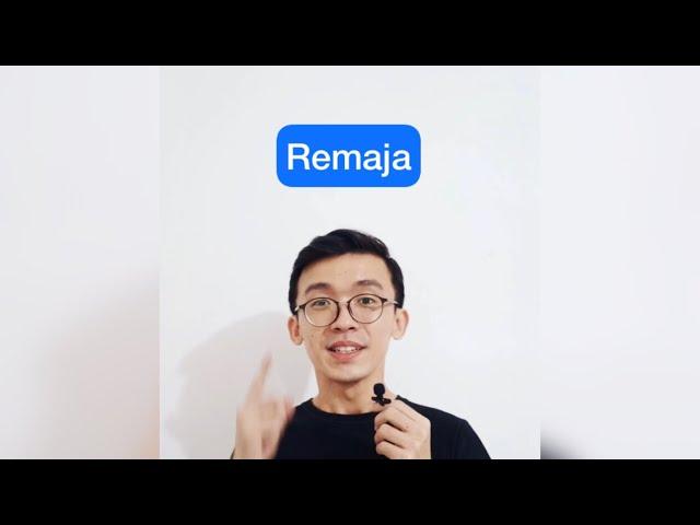 Apa Inggrisnya “Remaja” dan “Masa Remaja”?