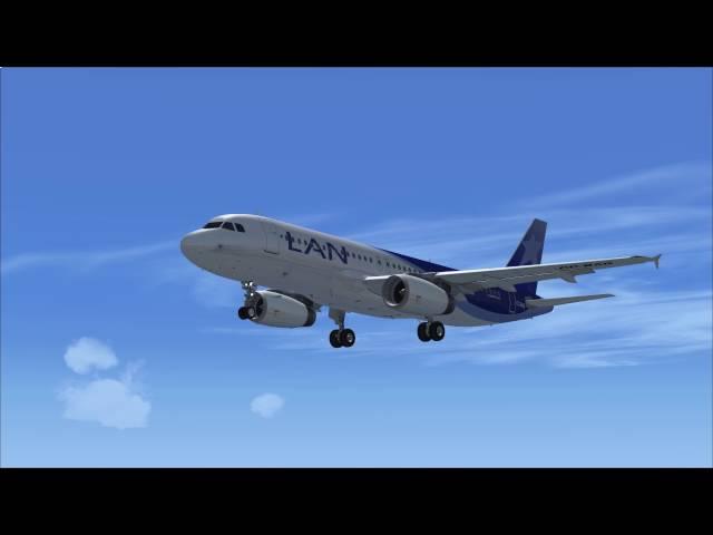 [FSX] Flight Sim Labs A320-X Landing in Antofagasta