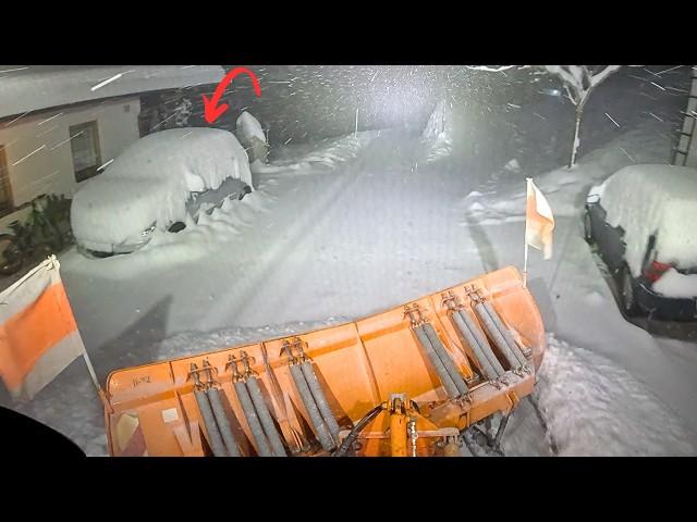 ️Snow removal for Christmas 2024️Winter service in the mountains #asmr