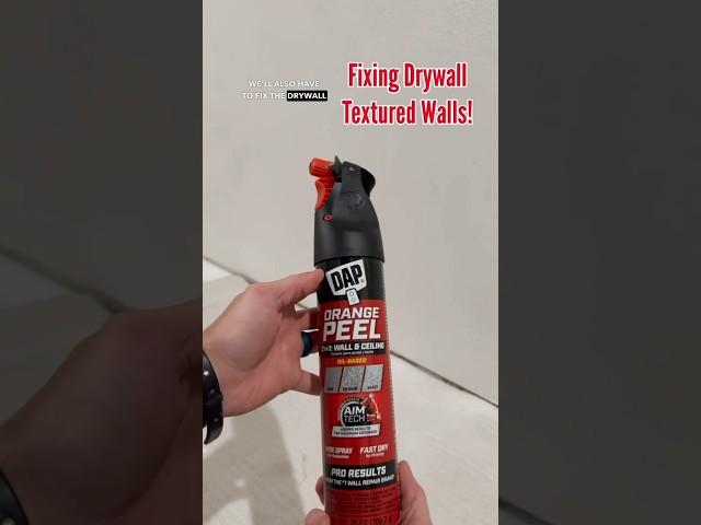 Repairing Textured Drywall With DAP Orange Peel Spray Texture #shorts