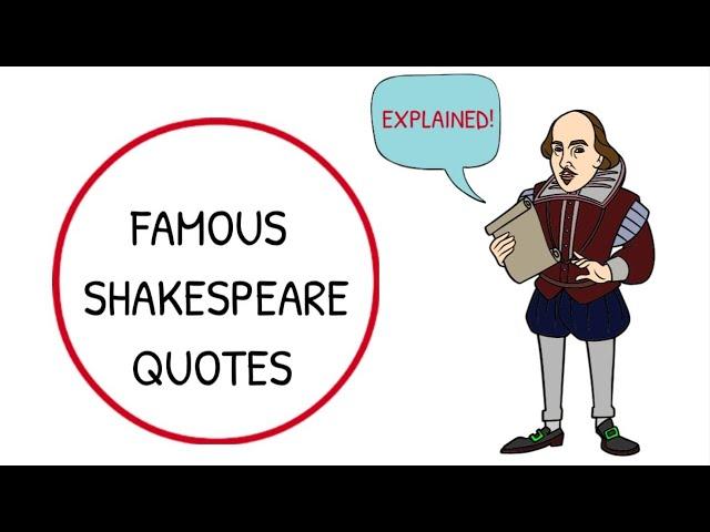 Top 10 Famous Quotes by William Shakespeare - Explained in English