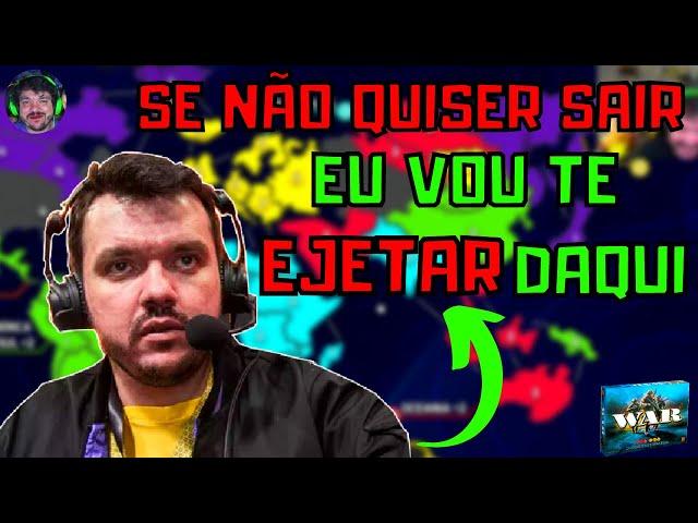 PARTIDA LENDÁRIA! GAU ATOR EM AÇÃO - GAULES JOGANDO WAR com Liminha, VelhoVamp1, Lauqs e o chat